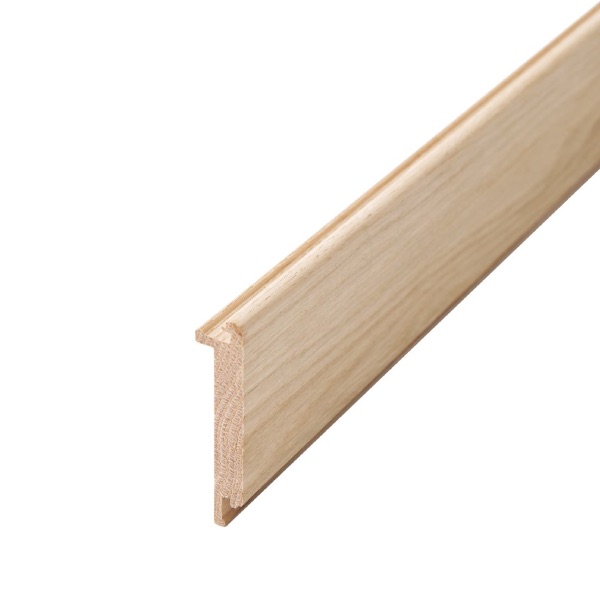 Bjelin Trappenese Eik 1000 mm – Lukket trapp, Powder White